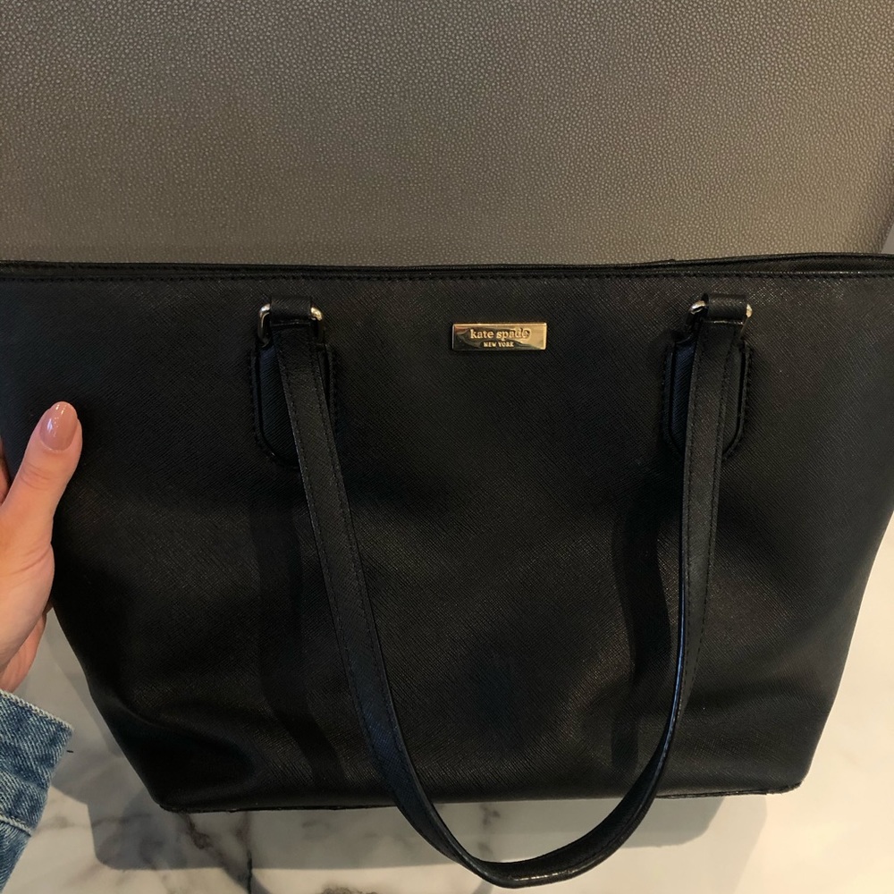 Kate spade New York Black leather tote